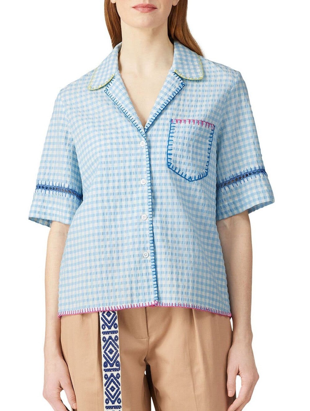 Mira Mikati Gingham Shirt